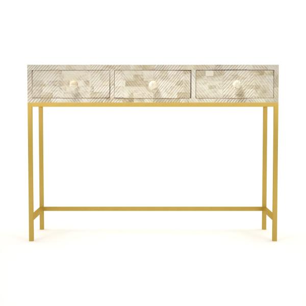 Lasvit Dresser Console - Bone Carved
