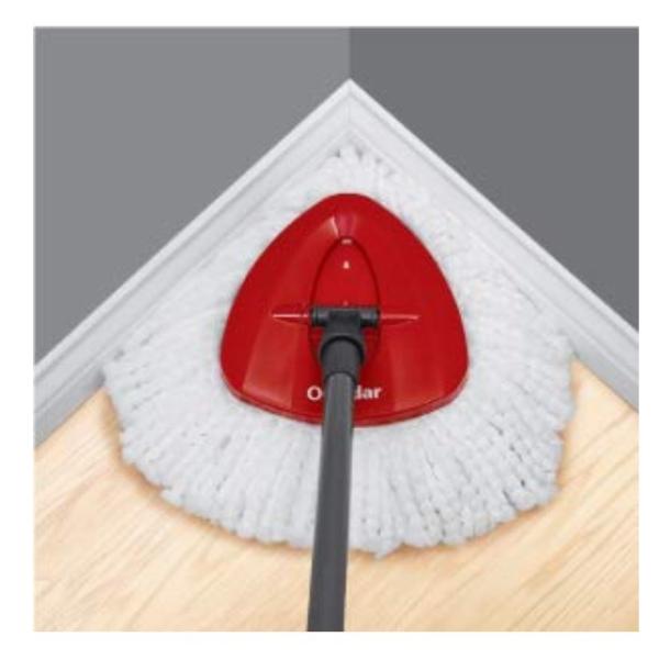 Thickened Fine Fiber Cotton Gauze Head Triangle Rotating Mop Head Replacement For Vileda O-cedar Mops