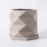Ceramic Color Glazed Flowerpot With Tray