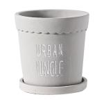 Cement Flowerpot With Tray