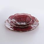 Three Pieces Glass Plate