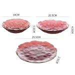 Three Pieces Glass Plate