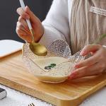 Gold Drawing Glass Plate