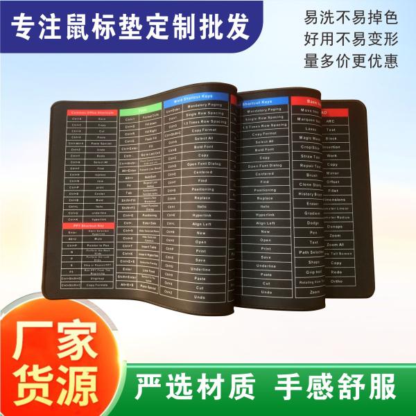 Colorful Precision Lock Edge Large Thickened Cartoon Gaming Mouse Pad Customized E-commerce Keyboard Desk Mat